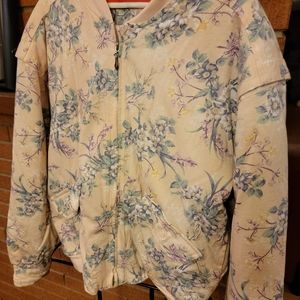 Vintage 80's Bugle Boy floral padded jacket